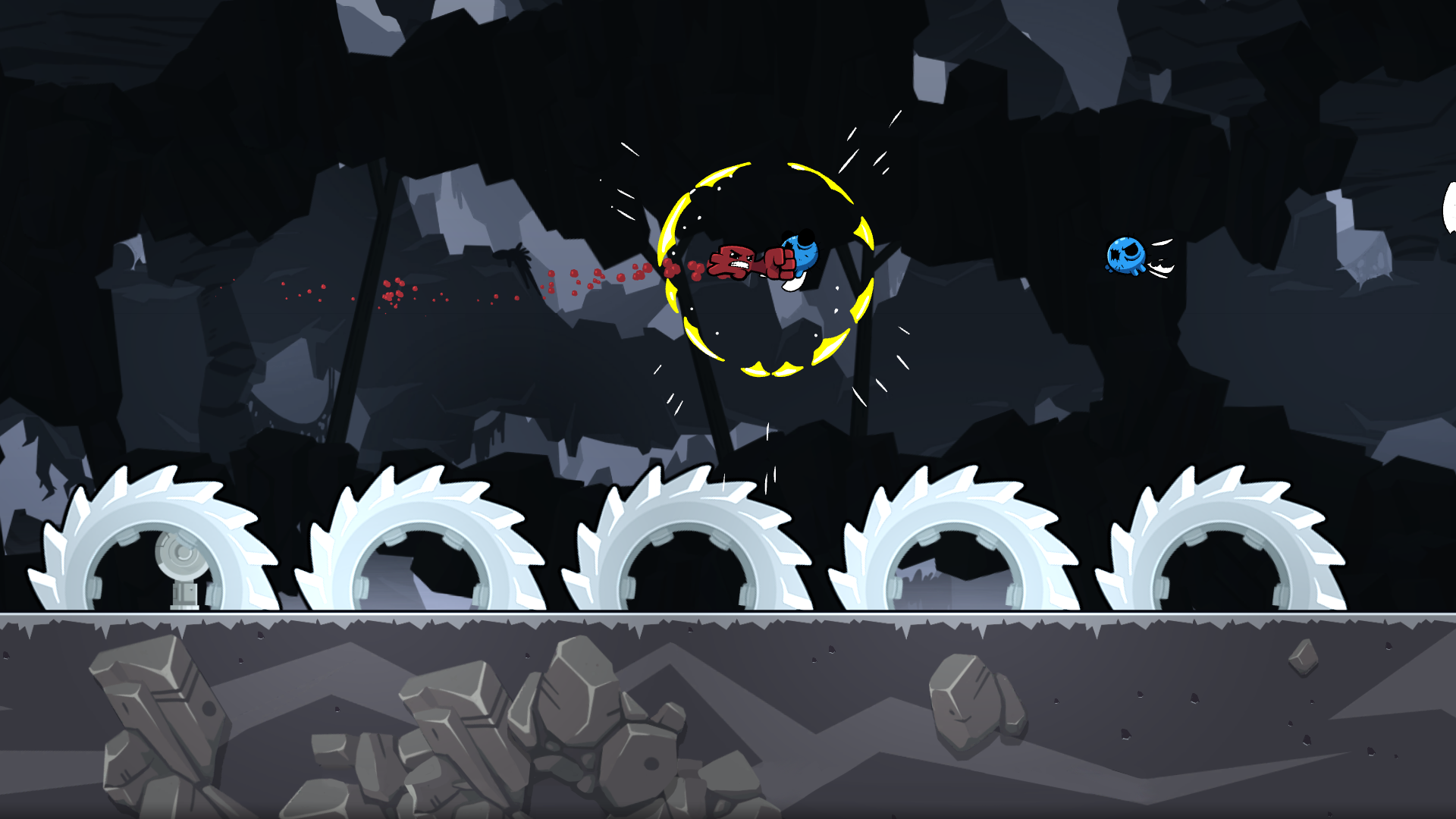 Super Meat Boy Forever combat screenshot